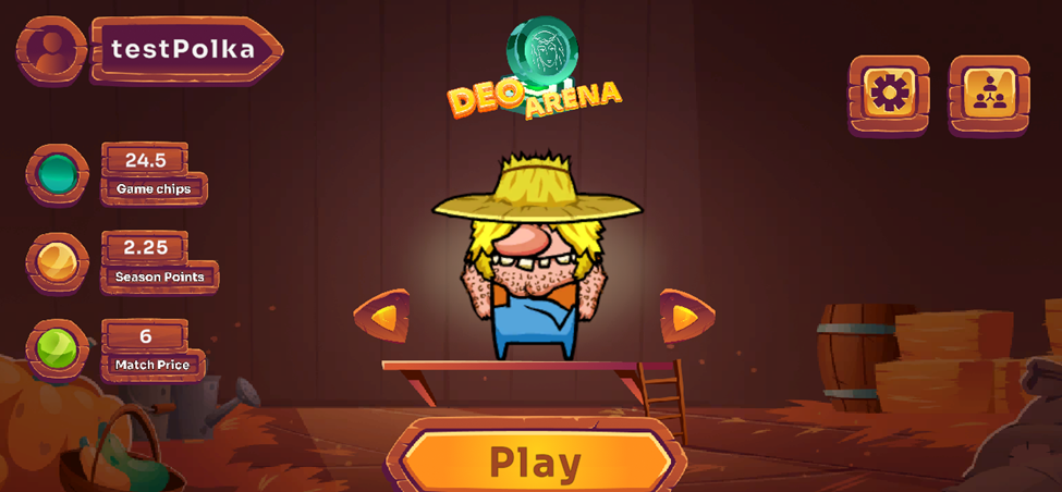 DEO Arena start page Season 3