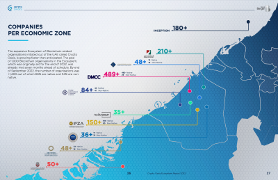 Native/non-native companies by economic zones. Source: Crypto Oasis Ecosystem Report