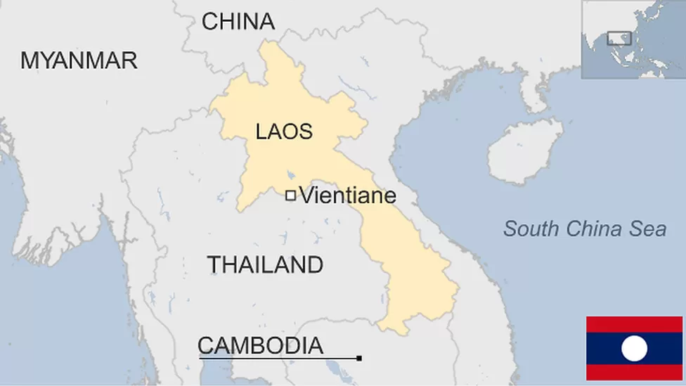 Map of Lao PDR