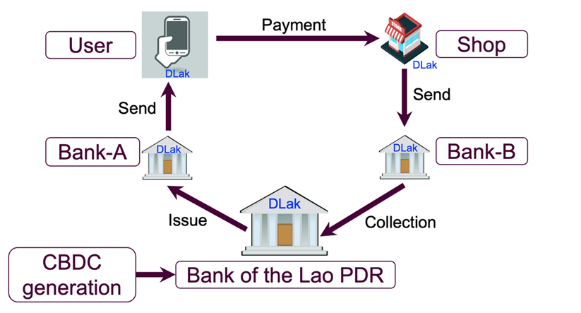 Operational flow of CBDC PoC DLak