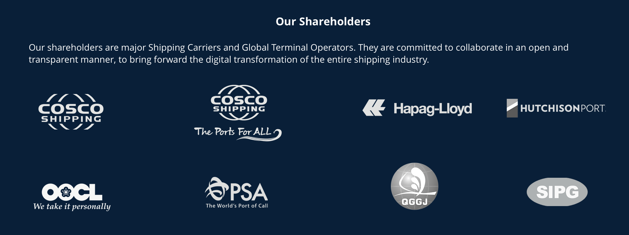 GSBN shareholders. Source: gsbn.trade