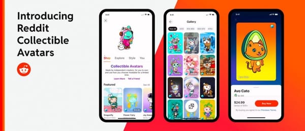 Reddit Collectible Avatars preview.