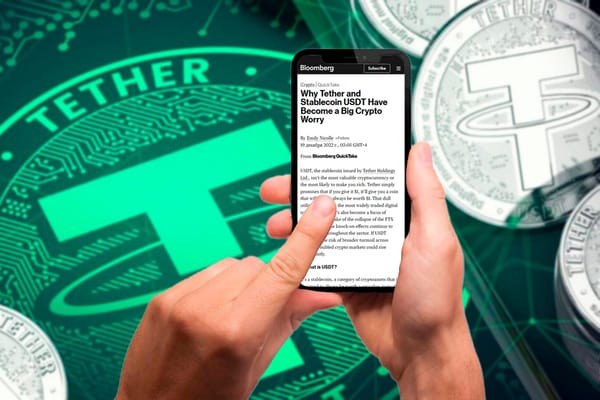 Tether in Bloomberg Articles Looks Like a Problem For the Industry